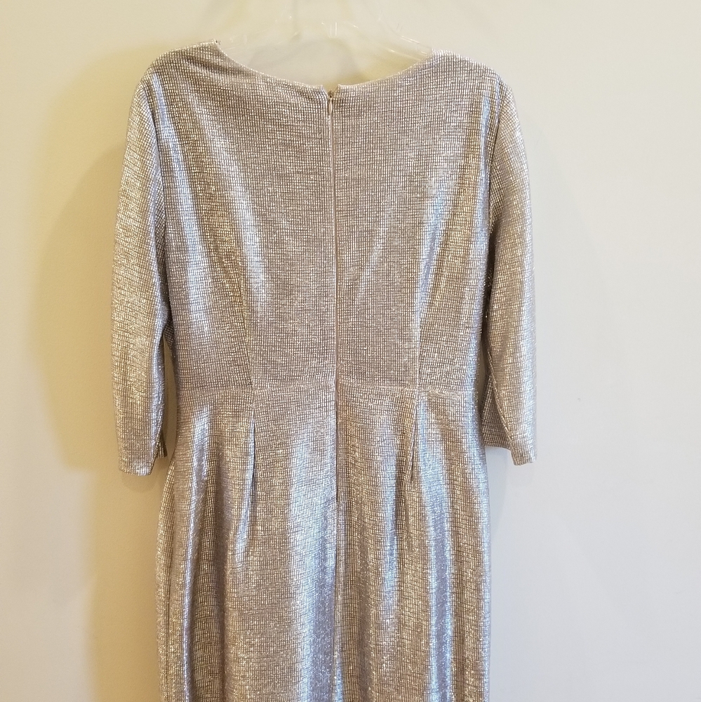 Silver Wrap Dress - Picture 4 of 5